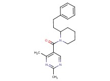 2,4-dimethyl-5-{[2-(2-phenylethyl)-1-piperidinyl]carbonyl}pyrimidine