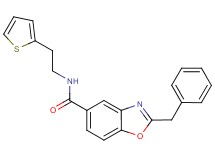2-benzyl-N-[2-(2-thienyl)ethyl]-1,3-benzoxazole-5-carboxamide