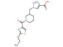 1-({1-[(2-propyl-1,3-thiazol-4-yl)carbonyl]piperidin-3-yl}methyl)-1H-1,2,3-triazole-4-carboxylic acid