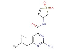 2-amino-N-(1,1-dioxido-2,3-dihydro-3-thienyl)-6-isobutylpyrimidine-4-carboxamide