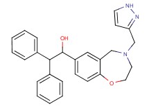 2,2-diphenyl-1-[4-(1H-pyrazol-3-ylmethyl)-2,3,4,5-tetrahydro-1,4-benzoxazepin-7-yl]ethanol