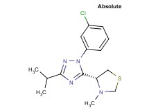1-(3-chlorophenyl)-3-isopropyl-5-[(4R)-3-methyl-1,3-thiazolidin-4-yl]-1H-1,2,4-triazole
