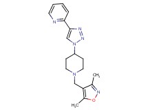 2-(1-{1-[(3,5-dimethyl-4-isoxazolyl)methyl]-4-piperidinyl}-1H-1,2,3-triazol-4-yl)pyridine trifluoroacetate