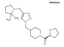 4-({4-[(2,2-dimethylpyrrolidin-1-yl)methyl]-1H-1,2,3-triazol-1-yl}methyl)-1-[(2S)-tetrahydrofuran-2-ylcarbonyl]piperidine