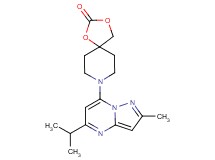 8-(5-isopropyl-2-methylpyrazolo[1,5-a]pyrimidin-7-yl)-1,3-dioxa-8-azaspiro[4.5]decan-2-one