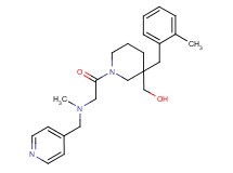 {3-(2-methylbenzyl)-1-[N-methyl-N-(4-pyridinylmethyl)glycyl]-3-piperidinyl}methanol