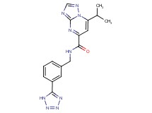 7-isopropyl-N-[3-(1H-tetrazol-5-yl)benzyl][1,2,4]triazolo[1,5-a]pyrimidine-5-carboxamide
