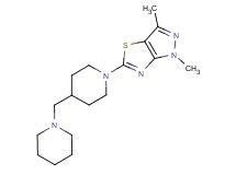 1,3-dimethyl-5-[4-(piperidin-1-ylmethyl)piperidin-1-yl]-1H-pyrazolo[3,4-d][1,3]thiazole