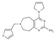 4-(2,5-dihydro-1H-pyrrol-1-yl)-7-(3-furylmethyl)-2-methyl-6,7,8,9-tetrahydro-5H-pyrimido[4,5-d]azepine