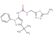 N-(3-tert-butyl-1-phenyl-1H-pyrazol-5-yl)-N'-[(5-ethyl-1,3,4-thiadiazol-2-yl)methyl]urea