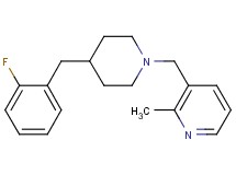 3-{[4-(2-fluorobenzyl)-1-piperidinyl]methyl}-2-methylpyridine bis(trifluoroacetate)