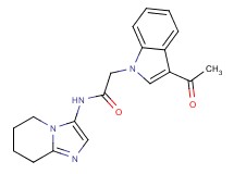 2-(3-acetyl-1H-indol-1-yl)-N-(5,6,7,8-tetrahydroimidazo[1,2-a]pyridin-3-yl)acetamide