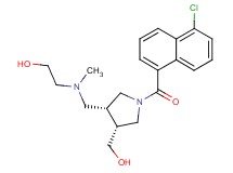 2-[{[(3R*,4R*)-1-(5-chloro-1-naphthoyl)-4-(hydroxymethyl)pyrrolidin-3-yl]methyl}(methyl)amino]ethanol