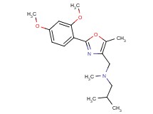 N-{[2-(2,4-dimethoxyphenyl)-5-methyl-1,3-oxazol-4-yl]methyl}-N,2-dimethyl-1-propanamine