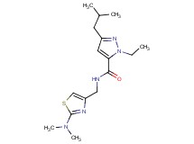 N-{[2-(dimethylamino)-1,3-thiazol-4-yl]methyl}-1-ethyl-3-isobutyl-1H-pyrazole-5-carboxamide