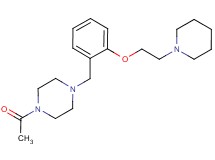 1-acetyl-4-[2-(2-piperidin-1-ylethoxy)benzyl]piperazine