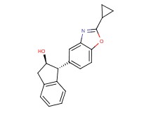 (1R*,2R*)-1-(2-cyclopropyl-1,3-benzoxazol-5-yl)indan-2-ol