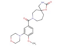 8-[4-methoxy-3-(4-morpholinyl)benzoyl]-1-oxa-3,8-diazaspiro[4.6]undecan-2-one