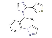 1-(2-{1-[2-(3-thienyl)-1H-imidazol-1-yl]ethyl}phenyl)-1H-pyrazole