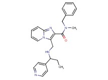 N-benzyl-N-methyl-3-({[1-(4-pyridinyl)propyl]amino}methyl)imidazo[1,2-a]pyridine-2-carboxamide