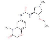 N-[rac-(3S,4S)-4-ethoxy-1-methylpyrrolidin-3-yl]-N'-(4-methyl-3-oxo-3,4-dihydro-2H-1,4-benzoxazin-6-yl)urea