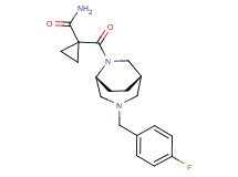 1-{[(1S*,5R*)-3-(4-fluorobenzyl)-3,6-diazabicyclo[3.2.2]non-6-yl]carbonyl}cyclopropanecarboxamide