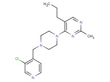 4-{4-[(3-chloropyridin-4-yl)methyl]piperazin-1-yl}-2-methyl-5-propylpyrimidine