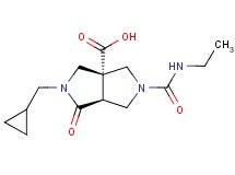 (3aR*,6aS*)-2-(cyclopropylmethyl)-5-[(ethylamino)carbonyl]-1-oxohexahydropyrrolo[3,4-c]pyrrole-3a(1H)-carboxylic acid