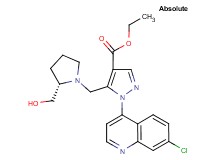ethyl 1-(7-chloro-4-quinolinyl)-5-{[(2S)-2-(hydroxymethyl)-1-pyrrolidinyl]methyl}-1H-pyrazole-4-carboxylate