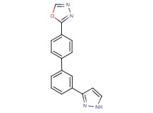2-[3'-(1H-pyrazol-3-yl)-4-biphenylyl]-1,3,4-oxadiazole