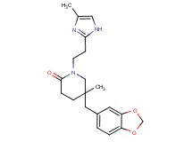 5-(1,3-benzodioxol-5-ylmethyl)-5-methyl-1-[2-(4-methyl-1H-imidazol-2-yl)ethyl]piperidin-2-one