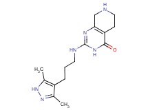 2-{[3-(3,5-dimethyl-1H-pyrazol-4-yl)propyl]amino}-5,6,7,8-tetrahydropyrido[3,4-d]pyrimidin-4(3H)-one dihydrochloride