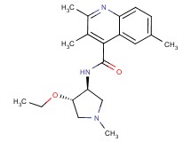 N-[(3S*,4S*)-4-ethoxy-1-methyl-3-pyrrolidinyl]-2,3,6-trimethyl-4-quinolinecarboxamide