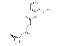 4-[(1S*,4S*)-2-azabicyclo[2.2.1]hept-2-yl]-N-[2-(methylthio)phenyl]-4-oxobutanamide
