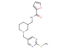 N-[(1-{[2-(methylthio)-5-pyrimidinyl]methyl}-3-piperidinyl)methyl]-2-furamide