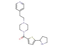 1-[2-(4-pyridinyl)ethyl]-4-{[5-(2-pyrrolidinyl)-2-thienyl]carbonyl}piperazine