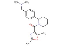 (4-{1-[(2,5-dimethyl-1,3-oxazol-4-yl)carbonyl]-2-piperidinyl}benzyl)dimethylamine