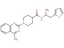 1-(4-methyl-2-quinazolinyl)-N-[1-methyl-2-(2-thienyl)ethyl]-4-piperidinecarboxamide
