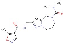 N,N-dimethyl-2-({[(5-methylisoxazol-4-yl)carbonyl]amino}methyl)-7,8-dihydro-4H-pyrazolo[1,5-a][1,4]diazepine-5(6H)-carboxamide