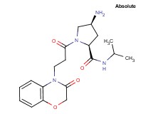 (4S)-4-amino-N-isopropyl-1-[3-(3-oxo-2,3-dihydro-4H-1,4-benzoxazin-4-yl)propanoyl]-L-prolinamide