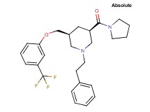 (3R,5S)-1-(2-phenylethyl)-3-(1-pyrrolidinylcarbonyl)-5-{[3-(trifluoromethyl)phenoxy]methyl}piperidine
