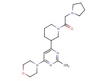 4-{2-methyl-6-[1-(1-pyrrolidinylacetyl)-3-piperidinyl]-4-pyrimidinyl}morpholine