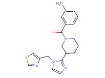 1-(3-methylbenzoyl)-3-[1-(1,3-thiazol-4-ylmethyl)-1H-imidazol-2-yl]piperidine