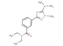 3-[5-(dimethylamino)-1-methyl-1H-1,2,4-triazol-3-yl]-N,N-diethylbenzamide