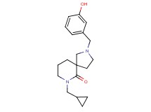 7-(cyclopropylmethyl)-2-(3-hydroxybenzyl)-2,7-diazaspiro[4.5]decan-6-one