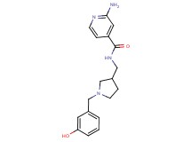 2-amino-N-{[1-(3-hydroxybenzyl)pyrrolidin-3-yl]methyl}isonicotinamide