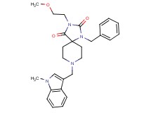 1-benzyl-3-(2-methoxyethyl)-8-[(1-methyl-1H-indol-3-yl)methyl]-1,3,8-triazaspiro[4.5]decane-2,4-dione