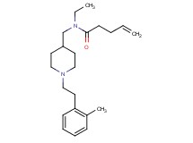 N-ethyl-N-({1-[2-(2-methylphenyl)ethyl]-4-piperidinyl}methyl)-4-pentenamide