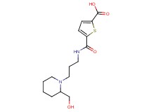 5-[({3-[2-(hydroxymethyl)piperidin-1-yl]propyl}amino)carbonyl]thiophene-2-carboxylic acid
