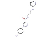 1-(cis-4-aminocyclohexyl)-N-[3-(pyridin-3-ylamino)propyl]-1H-1,2,3-triazole-4-carboxamide